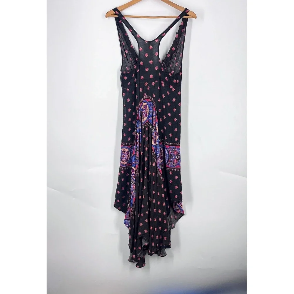 Intimately Free People Faithfully Yours Paisley Floral Handkerchief Slip Dress S
